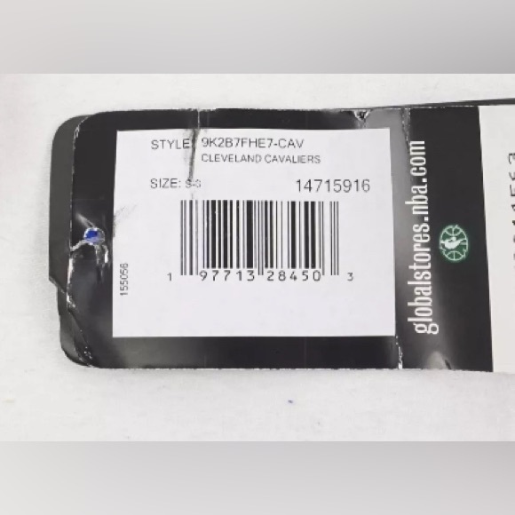 NWT [NBA] Fanletic Cleveland Caveliers Blank Basketball Jersey Youth Size Small - Picture 7 of 8